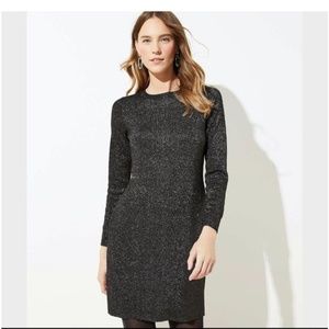 Ann Taylor Loft Medium Shimmer Sweater Dress - image 1